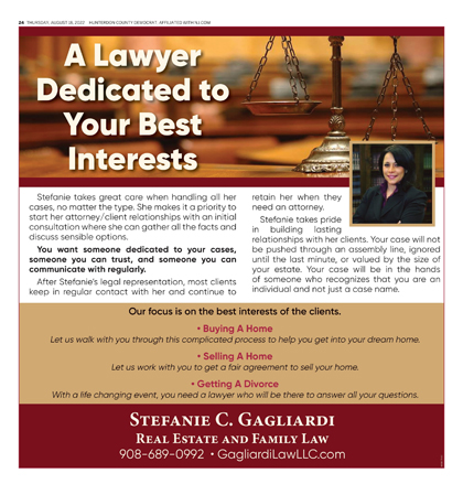 Stefanie C. Gagliardi, Real Estate and Family Law